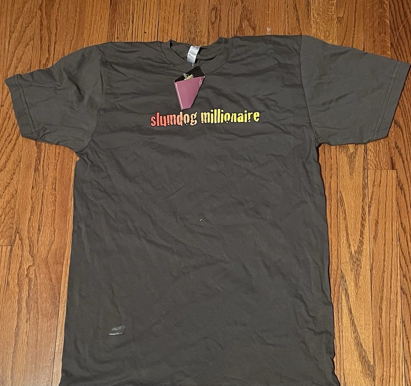 RARE deadstick Vintage Slumdog Millionaire T-shirt Size M BNWT Oscar Winner