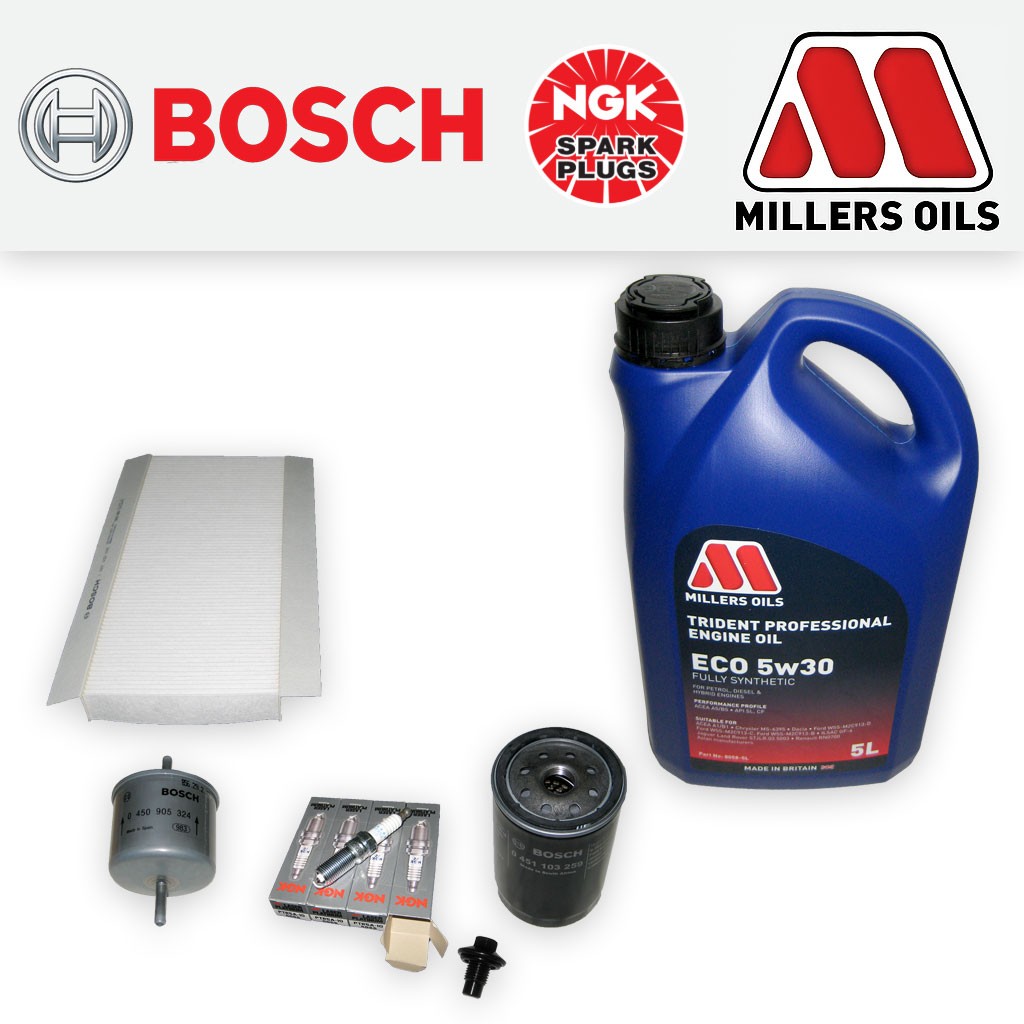 SERVICE KIT for FORD PUMA 1.6 1.7 OIL FUEL CABIN FILTERS PLUGS +OIL (1997-2002)