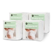 Parasol Clear Dry Natural Disposable Diaper Pants Size 4 96 Count Hypoallergenic