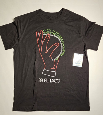 38 El Taco Naipes Mundial Black Size Large Mens T-Shirt