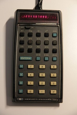 Vintage Taschenrechner HP35 Hewlett Packard  -  erster wissenschaftlicher Rechne