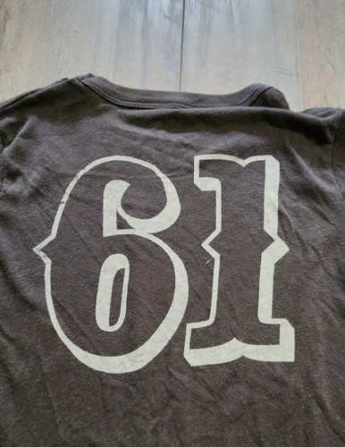 Bob Dylan Distressed Black Kids Shirt Size 8 - Picture 3 of 3