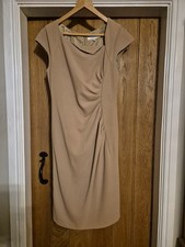 LK Bennett Davina Nude Ruched Sheath Dress - UK 14 L.K. Bennett - Kate Middleton