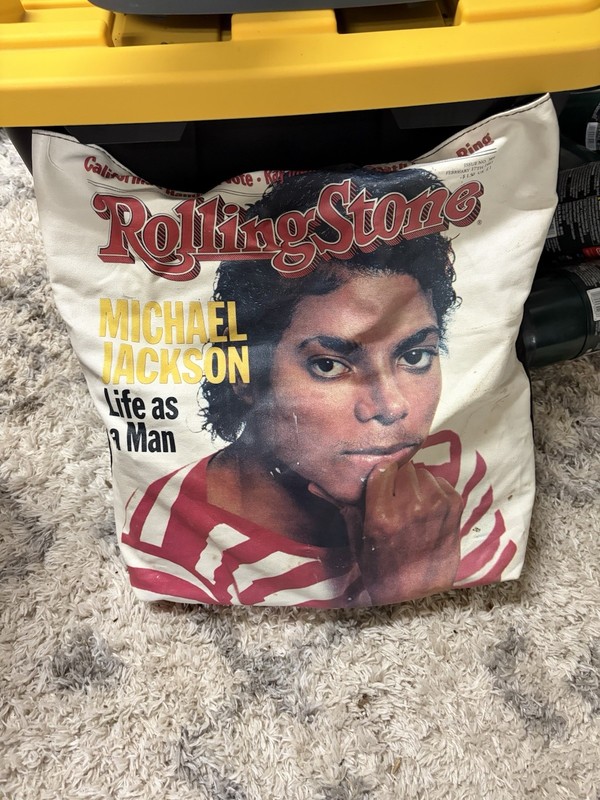 Rolling Stone Originals Michael Jackson Canvas Bag 15x 17 1/2