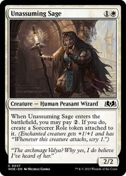 Unassuming Sage #37 Foil - Wilds of Eldraine