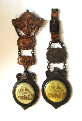 Two 1910 Altoona Pa. Firemen's Convention Medals