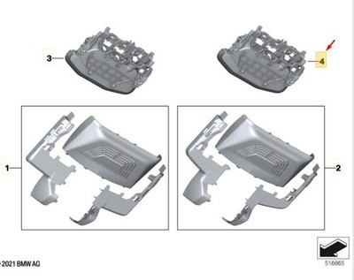 BMW iX I20 Streulicht Gegenlichtblende 51165A30A85 NEU ORIGINAL