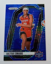 2024 PANINI PRIZM AALIYAH EDWARDS BLUE PULSAR PRIZM RC /199 WASHINGTON MYSTICS
