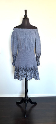 Alexis Royce Dress M Sorrento Embroidered Cotton Summer Party