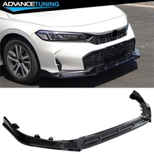 For 25-26 Honda Civic IKON Style 3PCS Front Bumper Lip Spoiler PP Gloss Black