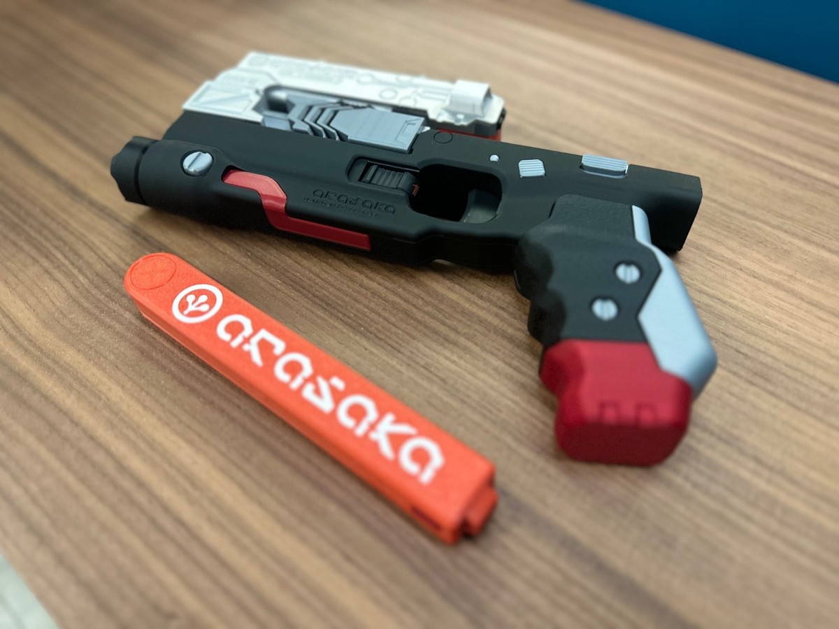 Cyberpunk 2077 Skippy Arasaka HJKE-11 Yukimura 3D Printed Prop Gun