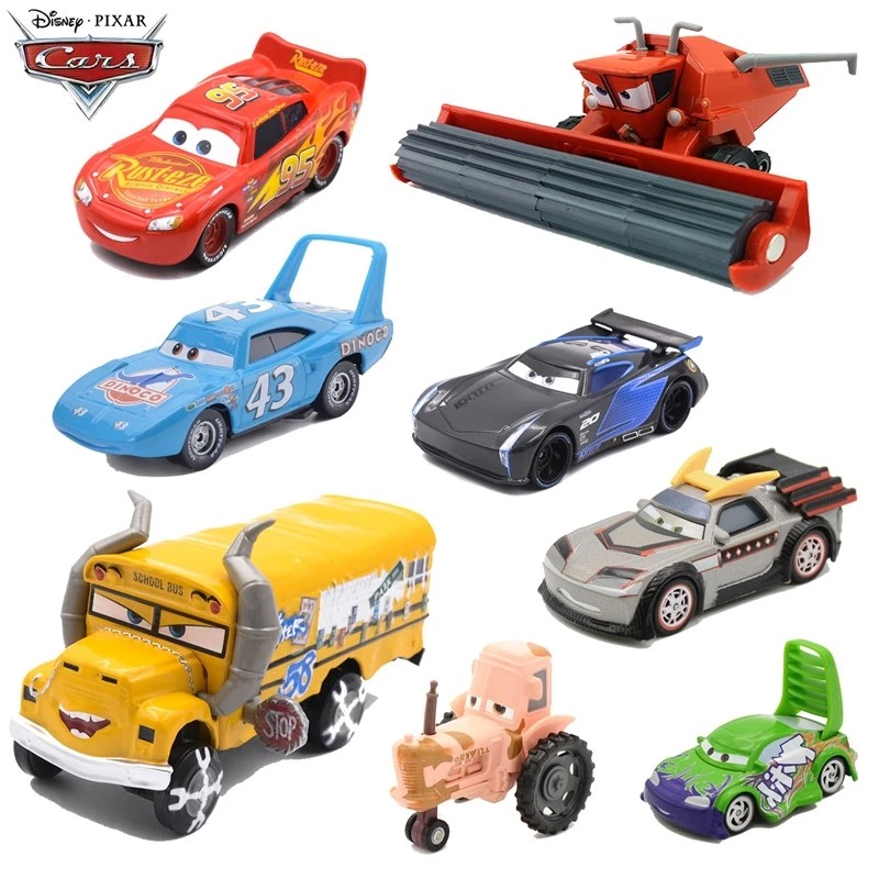 Disney Pixar Cars McQueen Mater Kabuto Frank Mack Diecast 1:55