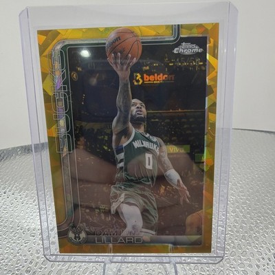 Damian Lillard Topps Chrome Saphire Gold To /50 Ships Fast!