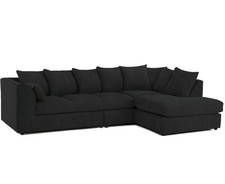 Brand New  L-shaped XXL-Size Sofa in Jumbo Cord  Fabric Left/Right Hand Sided 