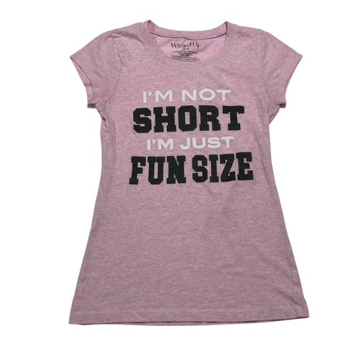 Wound Up "Fun Size" | Light Pink Short Sleeve T-Shirt | Juniors Size XS - Picture 1 of 7