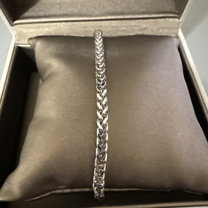 Gabriel & Co. Men’s 4mm 8” Wheat Chain Bracelet 925 Silver