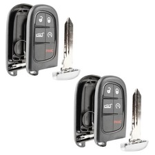 2 Remote Shell Case Pad Replacement No Electronics For Jeep 5b rs (GQ4-54T)