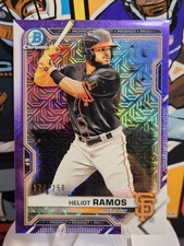 2021 BOWMAN CHROME MEGA BOX MOJO PURPLE REFRACTOR SP /250 HELIOT RAMOS BCP-69