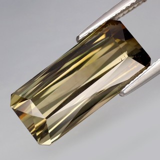 11.44Ct.Awesome Natural BIG Green Yellow Tourmaline Mozambique Perfect Shape