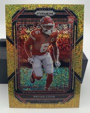 2022 Panini Prizm Bryan Cook Gold Sparkle RC 24/24 Bookend Sparkle Pack Chiefs 