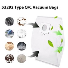 6 Pack Canister Vacuums HEPA Vacuum Bags for Kenmore 53292 Type Q 50557, 50558