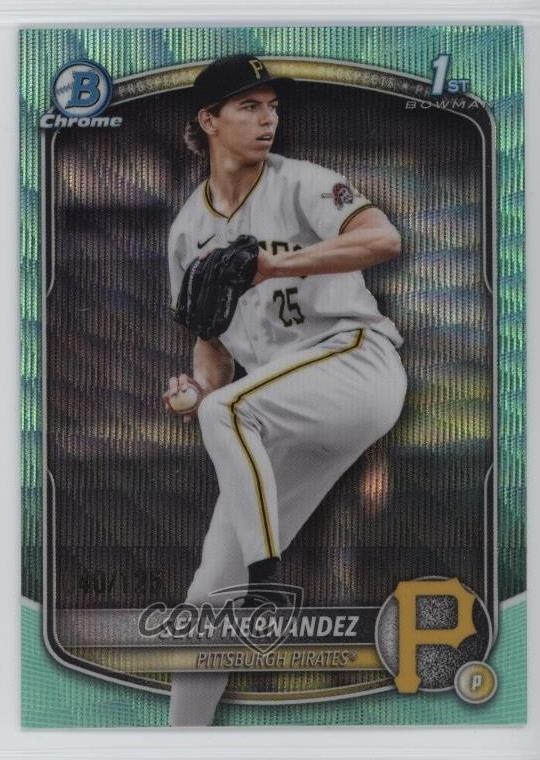 2025 Bowman Draft Chrome Aqua Wave Refractor /125 Seth Hernandez #BDC-25