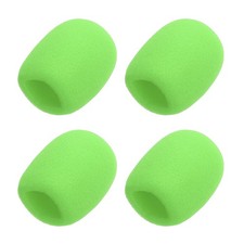 4pcs Microphone Foam Covers 40mm 1.57" ID 10mm 0.39" Thickness Green
