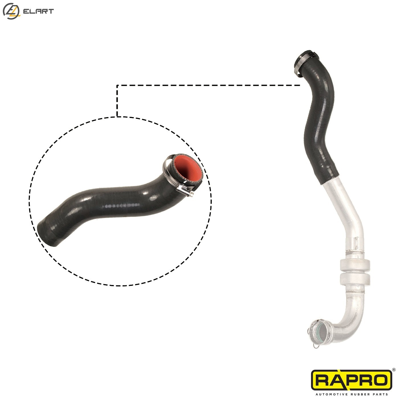 CHARGE AIR HOSE R12502 FOR RENAULT KANGOO/BE/BOP/Express/Rapid/GRAND 1.5L 4cyl