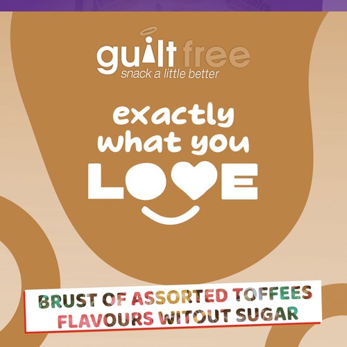 GuiltFree Sugar Free Assorted Toffees 75g | Diabetic Friendly Zero Sugar Treats - Picture 5 of 11