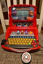 Disney Lightning McQueen V-Tech Computer Tested And Works Small Crack On Lid