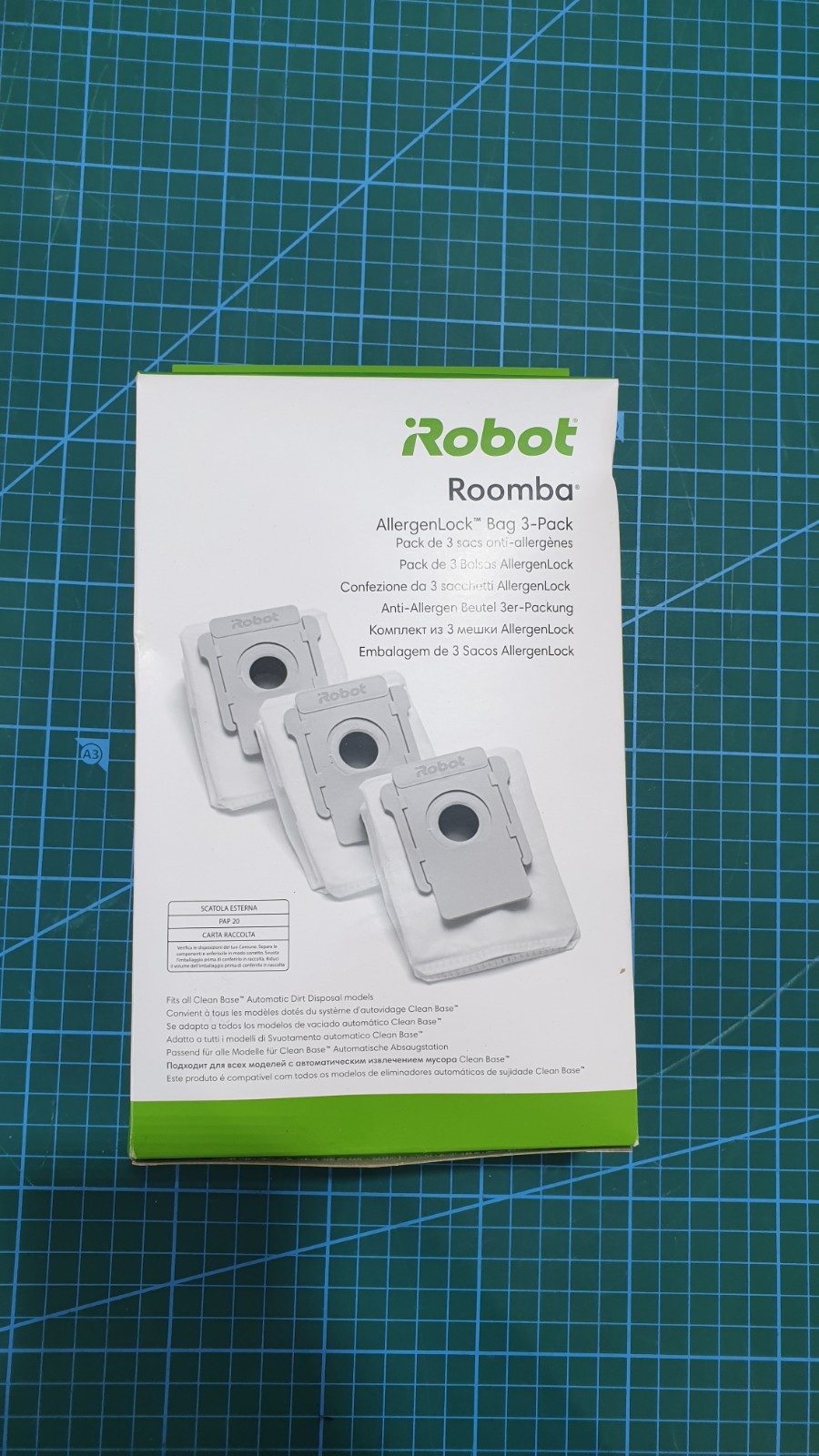 Joom I Robot Irobot 4626194 Vacuum Cleaner Bag 1.7L Gray/White 3 Pack - Bild 2