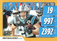 2020 Score #NLS-CM Christian McCaffrey Next Level Stats Gold