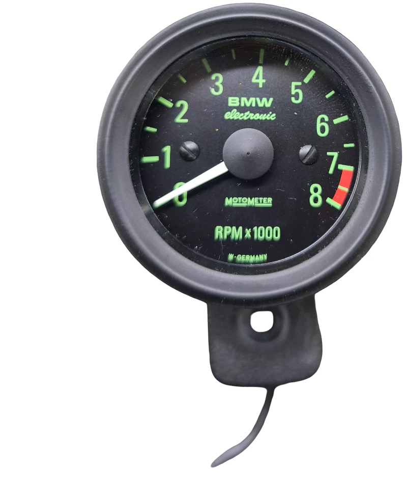 GENUINO 52mm BMW R65GS R80G/S R80GS Basic R100GS Tacómetro RPM con soporte E12 Foto 2 de 4