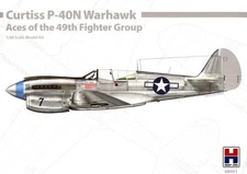 Hobby 2000 Models 1/48 CURTISS P-40N WARHAWK 49th Fighter Group Aces