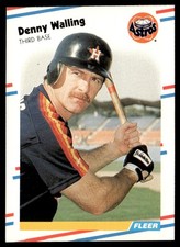 1988 Fleer Denny Walling Houston Astros #458