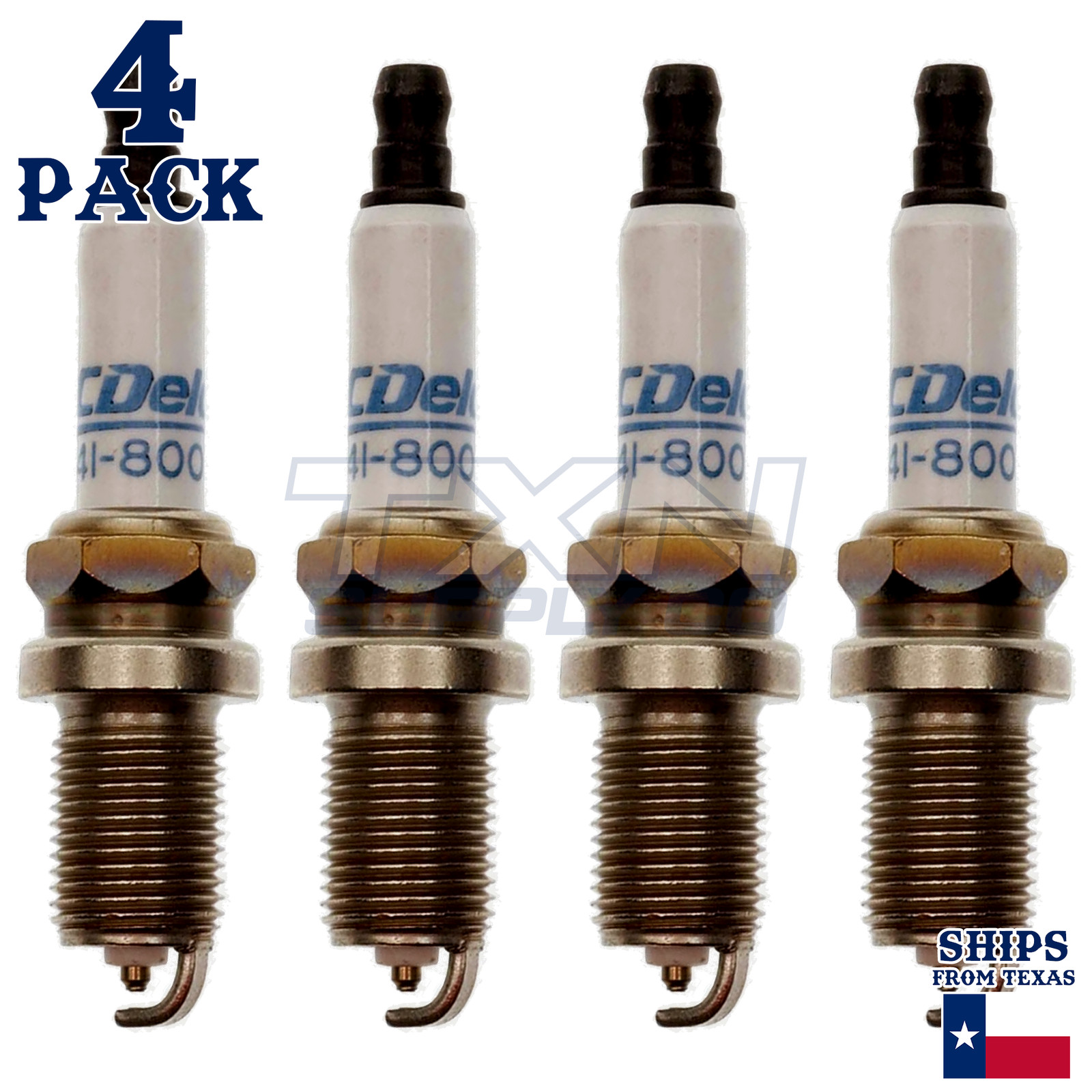 4 Pack ACDelco Double Platinum Spark Plugs 1990-1991 for Ford Laser 1.6L