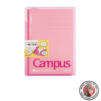 KOKUYO Notizbuchhülle Campus B5 Jigglypuff mit Aufbewahrungstasche Pink Nr-62...