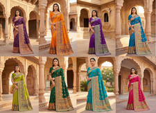 Presenting New Pashmina Silk Saree With Blouse For Indian Wedding Wear