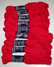 9 skeins of TAHKI COTTON CLASSIC mercerized worsted weight Yarn 3997 RED