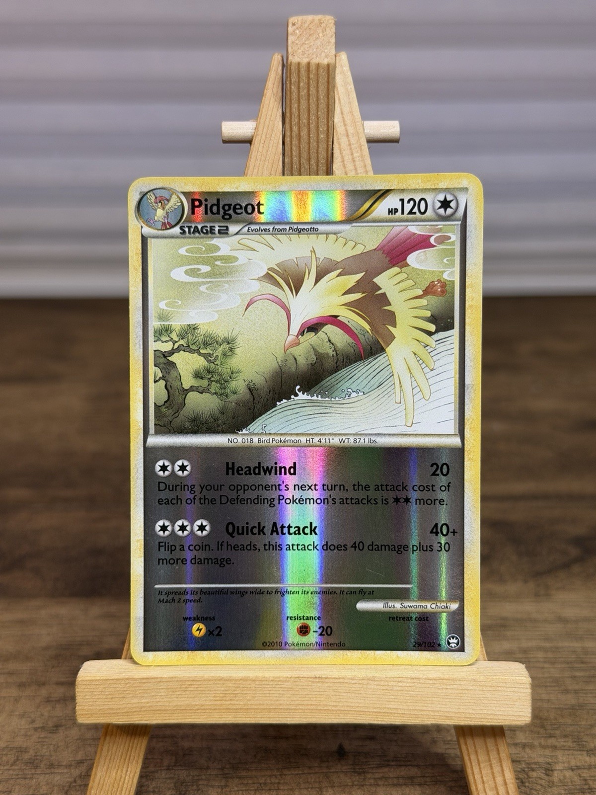 Pidgeot Rare Reverse Holo Triumphant 29/102 Pokemon Card