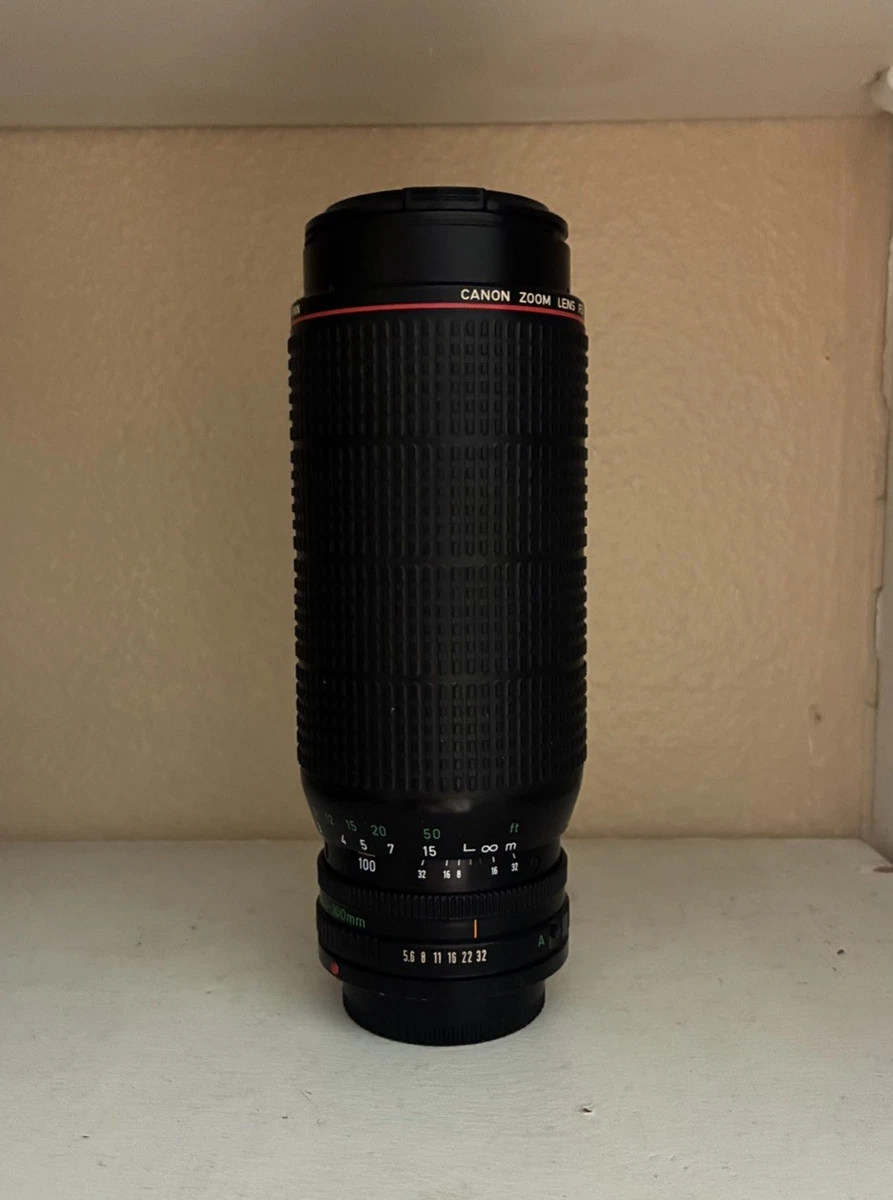 Canon New FD 100-300mm f/5.6ズームレンズ　フード付き Canon FD 100-300mm Focal Camera Lenses for sale | eBay