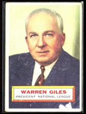 Warren Giles 1956 Topps A #2 National League