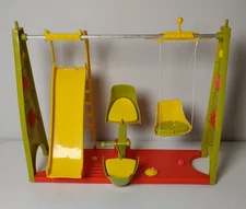 Suzy Cute 1960's Deluxe Reading Corp Swing Set Slide Teeter Totter Doll Toy
