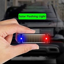 LED Solar Car Dummy Alarm Anti-Theft Flashing Warning Light Security System