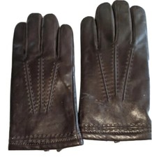 Men's Grandoe Alaska Genuine Leather Gloves,Brown, Large