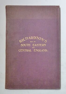 Original 1911  Coloured Geological inset  Map of South Eastern & Central England