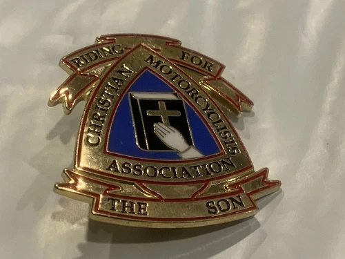 Riding For Christian Motorcyclists Assocaition The Son Lapel Hat Pin BG