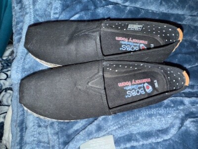 Bobs By Skechers Memory Foam Slip On Shoes, Color Bl Women's Size 6.5 New