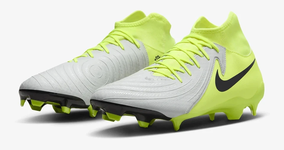 SCARPE CALCIO NIKE PHANTOM LUNA 2 ACADEMY FD6725-003 col. argento/verde fluo - Immagine 4 di 4
