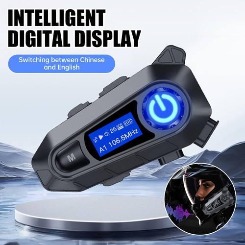 Bluetooth 5.3 Motorcycle Helmet Headset Wireless Motorbike Waterproof Headphone - Bild 2 von 18